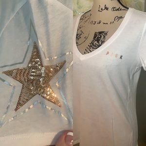PINK Victoria’s Secret top NWOT with sequins ⭐️